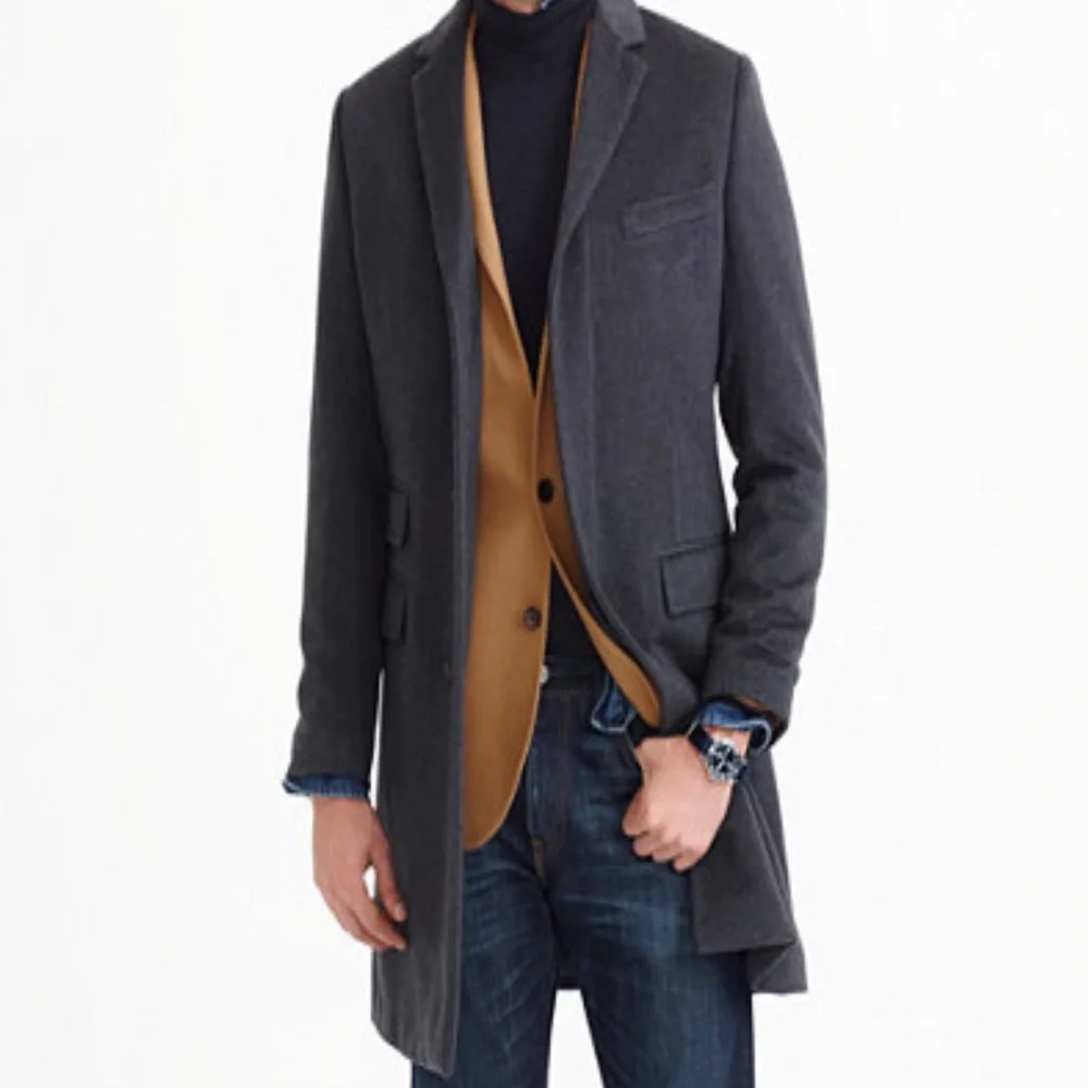 J Crew Ludlow Italian Wool/Cashmere Insulated Topcoat | 40R (M/L)